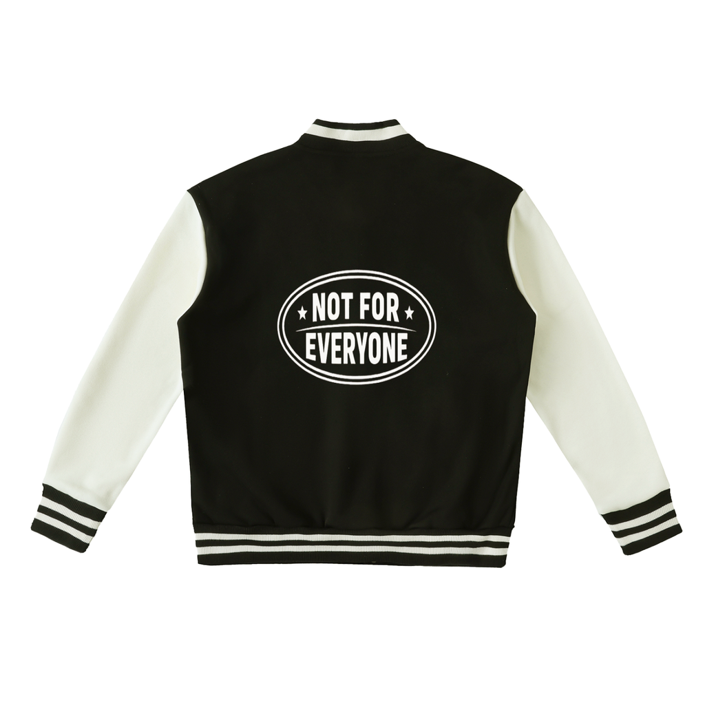 Two-Tone Fleeced Varsity Jacket