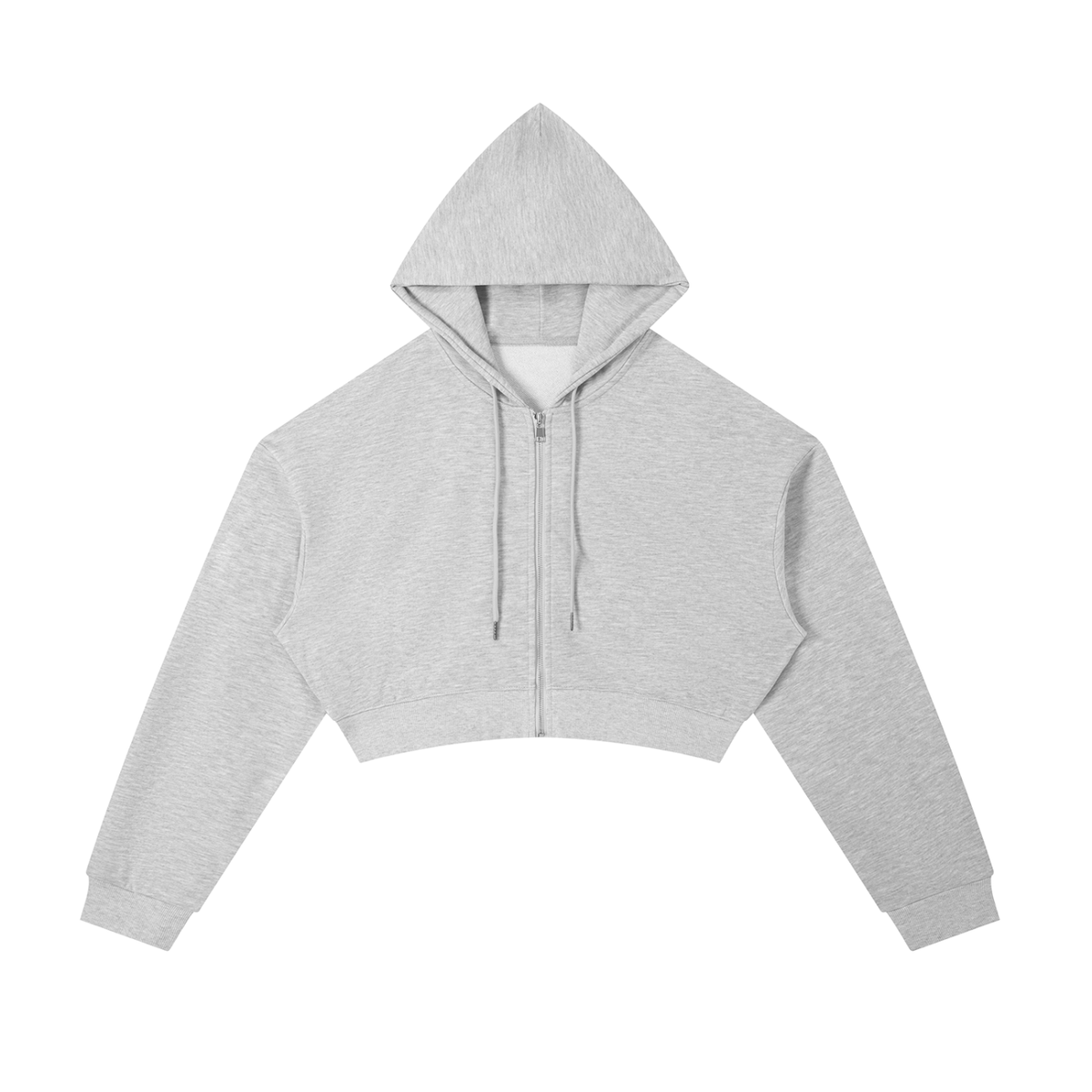 Essential Cropped Zip-Up Hoodies