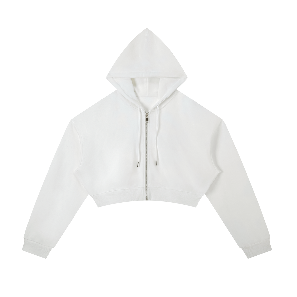 Essential Cropped Zip-Up Hoodies
