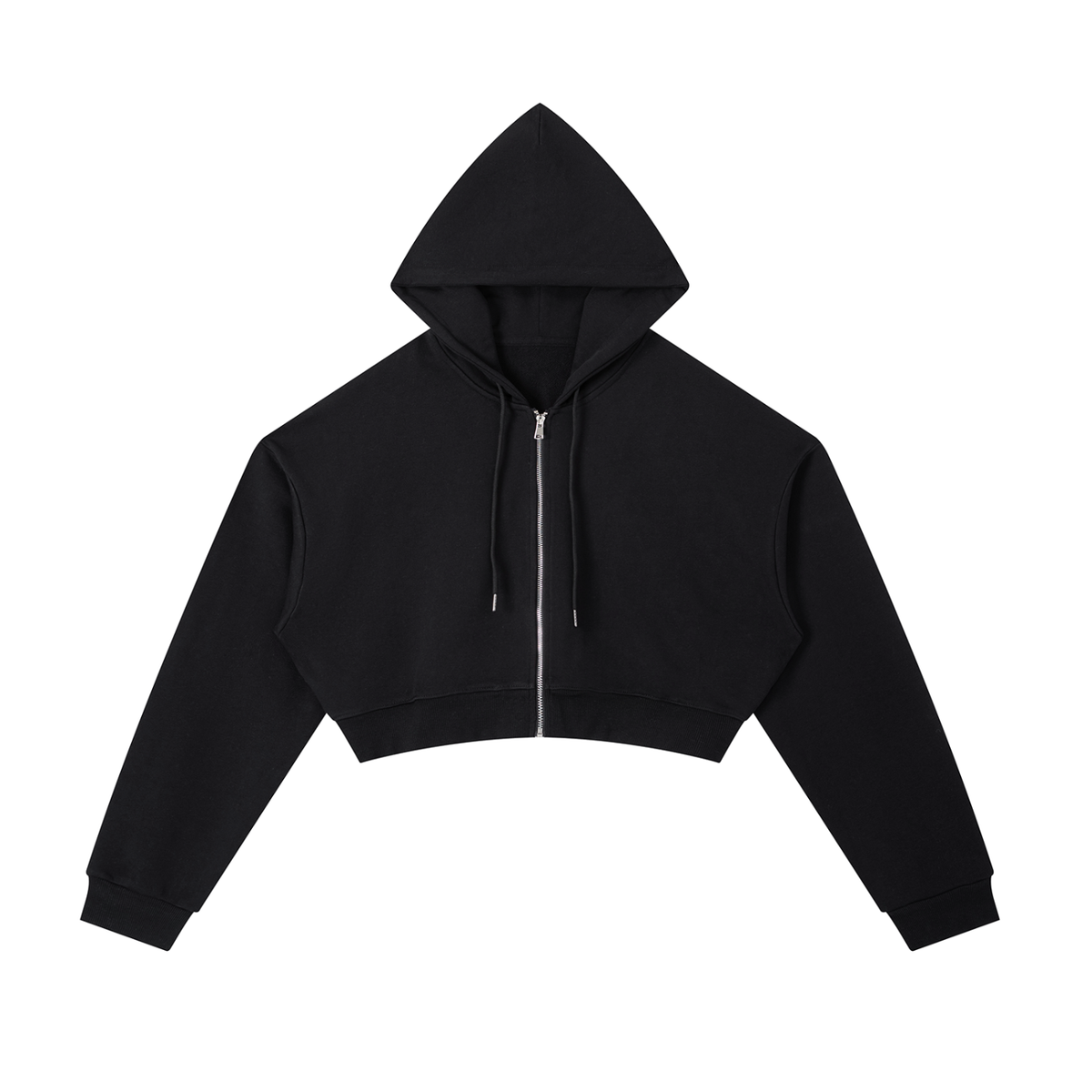 Essential Cropped Zip-Up Hoodies