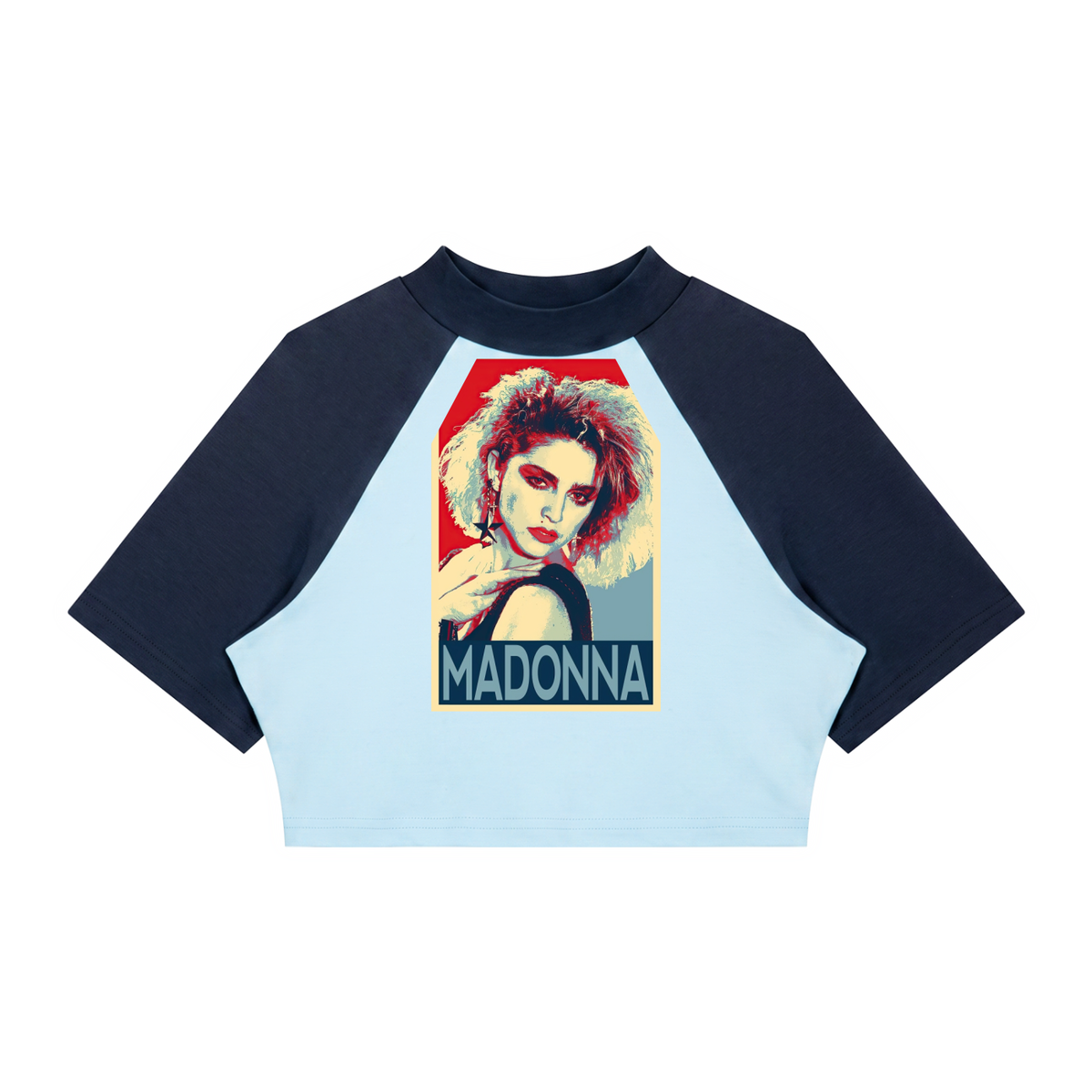 Women’s Color Block Raglan Crop T-Shirts