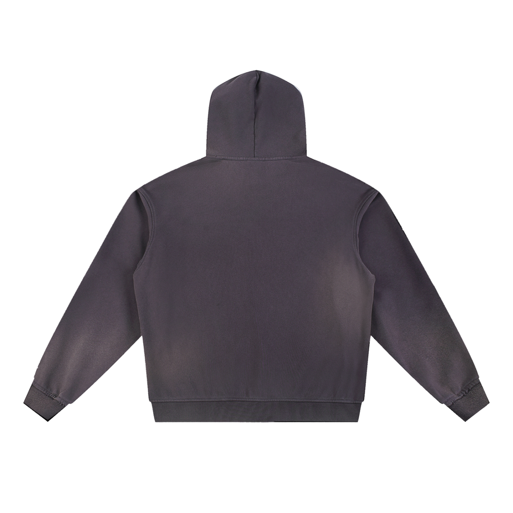 Sun Fade Frayed Fleece Hoodies