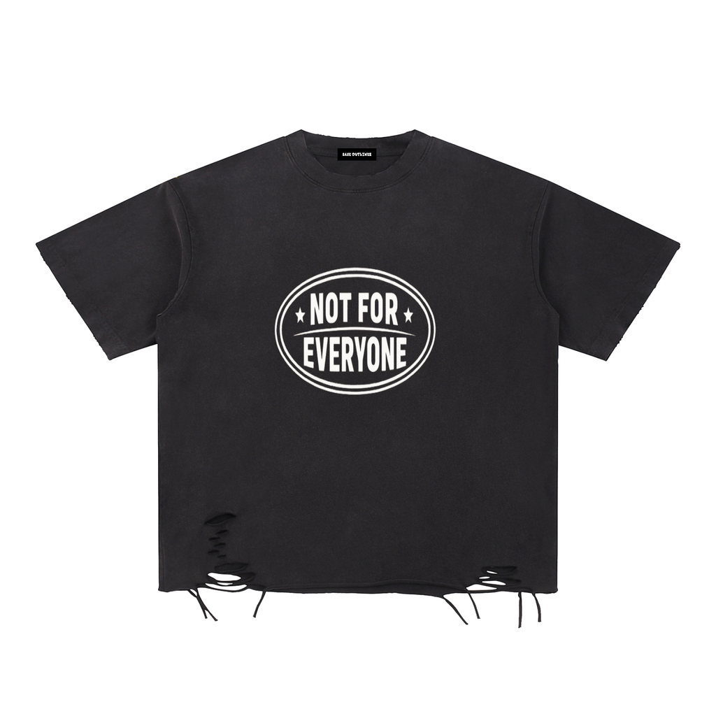 Snow Washed Raw-Hem T-Shirt