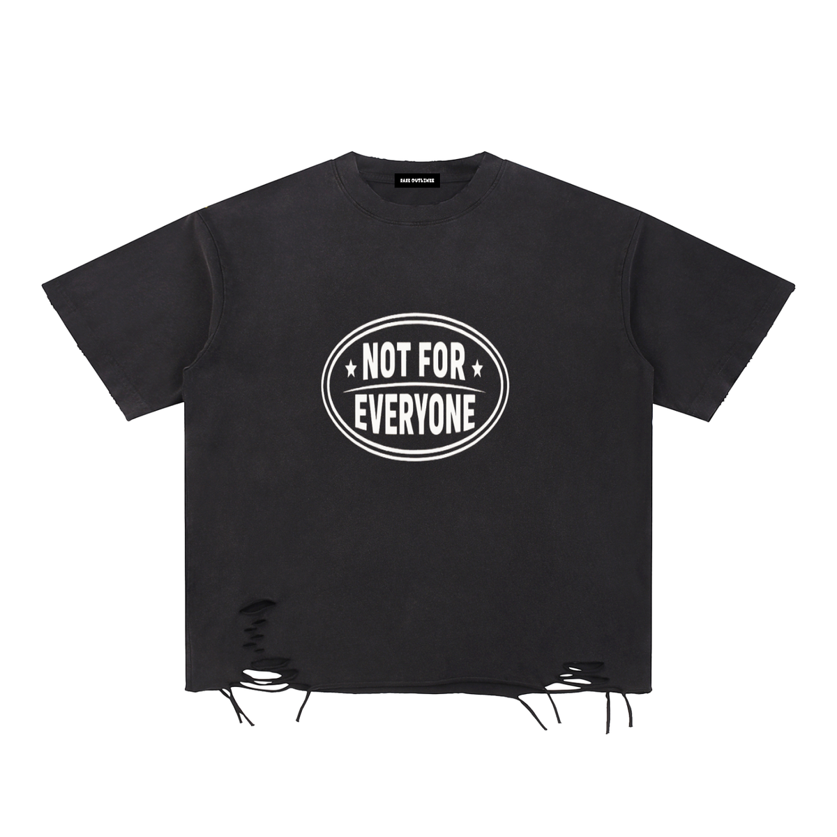 Snow Washed Raw-Hem T-Shirt