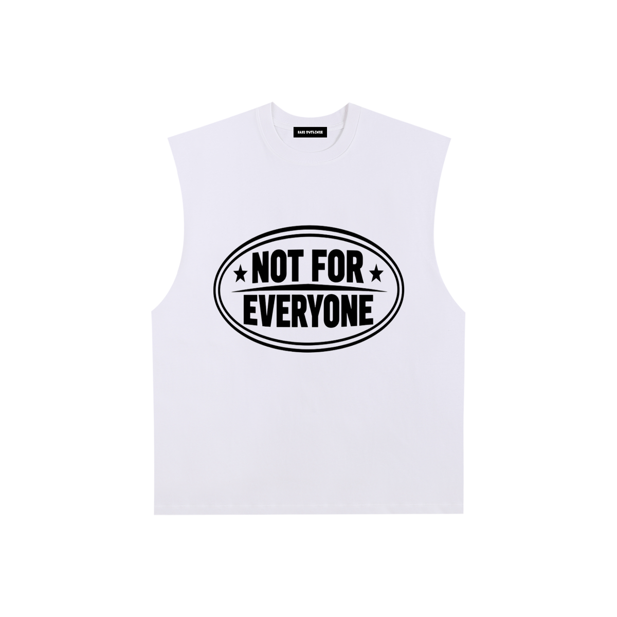 Raw Edge Cotton Tank Top