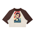 Women’s Color Block Raglan Crop T-Shirts