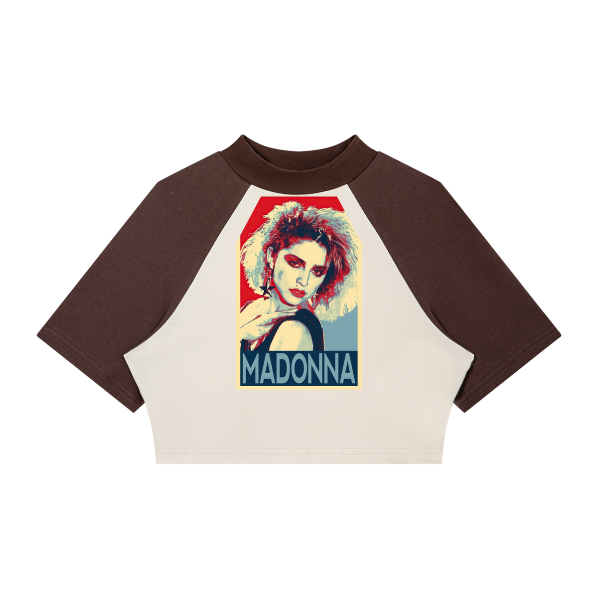 Women’s Color Block Raglan Crop T-Shirts