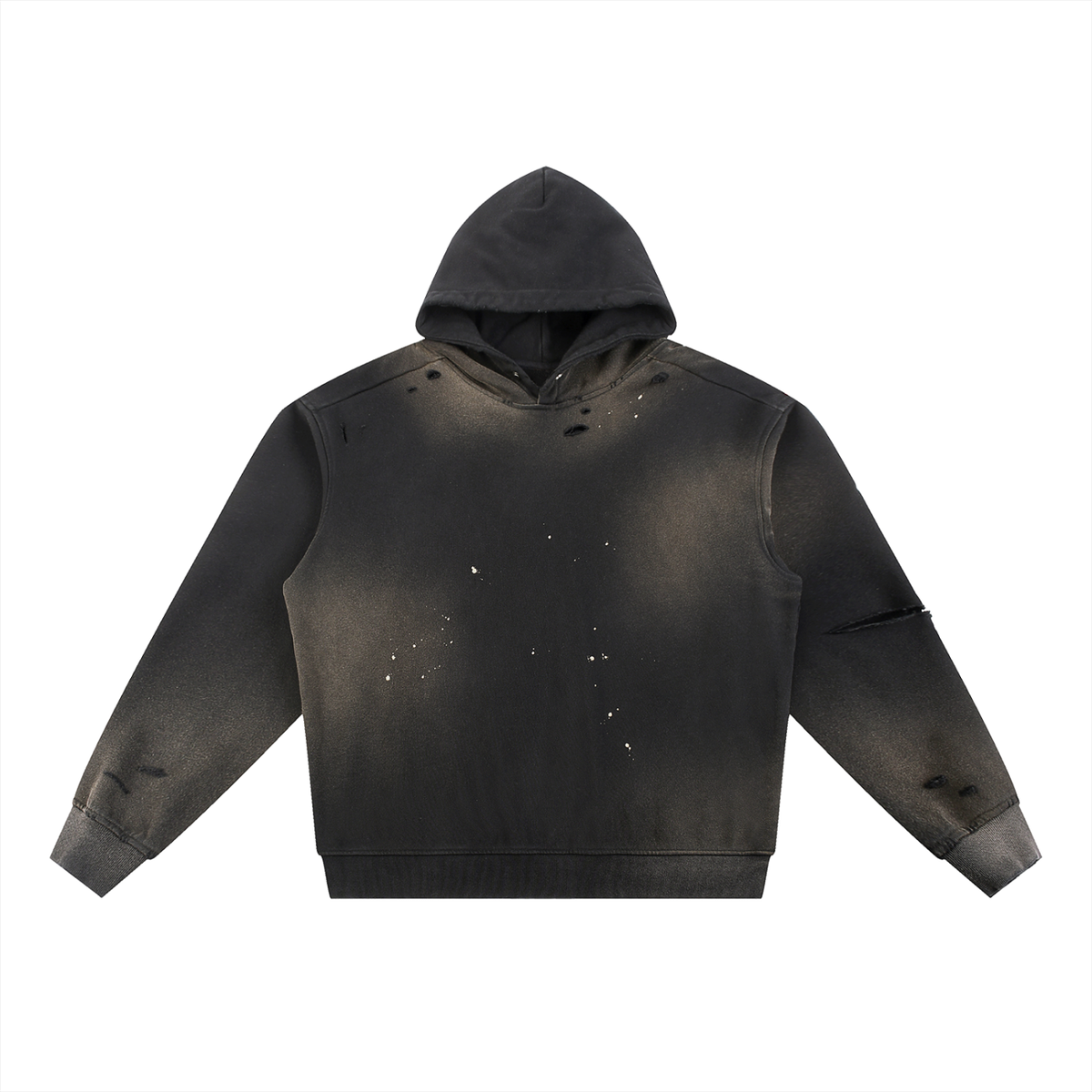 Sun Fade Frayed Fleece Hoodies